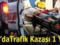 Bafra'da kaza 1 yaralı