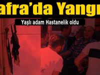 Bafra'da yangın 1 kişi yaralı