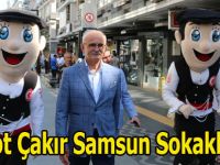 Maskot Çakır Samsun Sokaklarında