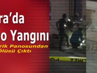 Panoya kedi girince yangın çıktı
