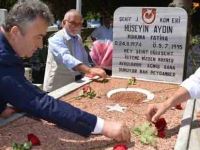 Başkan şehit mezarlarını ziyaret etti