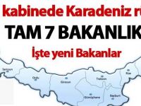 Yeni kabinede Karadeniz rüzgarı esti