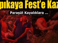 Bafra'da yamaç paraşütü kayalıklara düştü