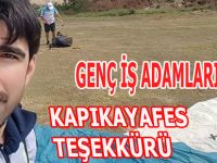 Genç İş Adamlarından Kapıkayafes Teşekkürü