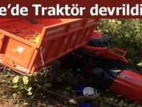Terme'de Traktör devrildi 1 ölü