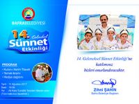 BAFRA BELEDİYESİ 14. SÜNNET ŞÖLENİ CUMA GÜNÜ