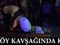 Tosköy kavşağında kaza