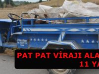 Pat pat virajı alamadı