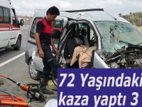 72 Yaşındaki Şoför kaza yaptı 3 ölü