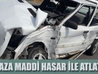 19 MAYISTA MADDİ HASARLI KAZA