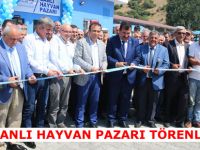Canlı hayvan pazarı törenle açıldı