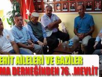 BAFRA ŞEHİT AİLELERİ VE GAZİLER DAYANIŞMA DERNEĞİNDEN 76.MEVLİT