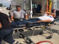 Bafra'da trafik kazası 2 yaralı