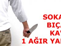 Sokakta bıçaklı kavga; 1 kişi ağır yaralandı