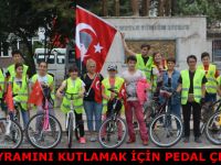 Zafer Bayramı için pedal çevirdiler