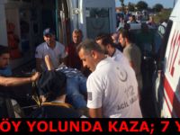 Bafra'da trafik kazası; 7 yaralı
