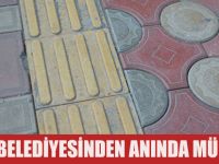 Bafra Belediyesinden anında müdahale