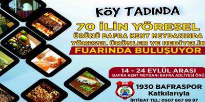 Bafra'da Yöresel Ürünler Fuarı