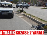 Bafra'da Trafik Kazası; 2 Yaralı