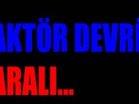 Traktör devrildi; 1 Yaralı