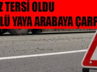 Alkollü Sürücü Seyir Halindeki Otomobile Çarptı.