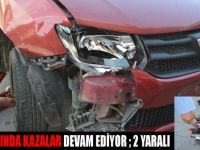 Bafra Ölüm Kavşağında Kaza; 2 Yaralı