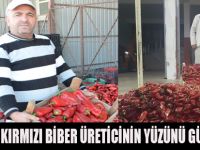 BAFRA DA KIRMIZI BİBER ÜRETİCİNİN YÜZÜNÜ GÜLDÜRDÜ