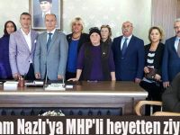 Kaymakam Nazlı'ya MHP'li heyetten ziyaret