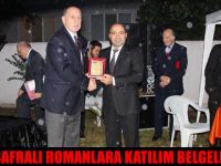 BAFRALI ROMANLARA KATILIM BELGELERİ VERİLDİ
