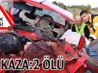 Boyabat'da feci kaza:2 Ölü