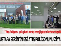 Şehit Mustafa Serin'in Eşi Atış Poligonunu Ziyaret Etti