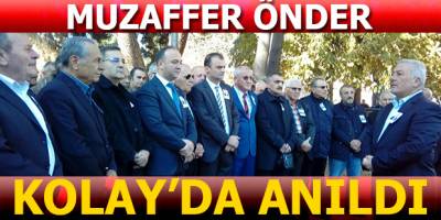Muzaffer Önder Mezarı Başında Anıldı