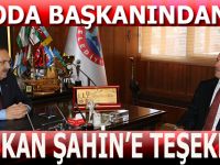 BAŞKAN ŞAHİN’E PAZAR YERLERİ ODASINDAN TEŞEKKÜR