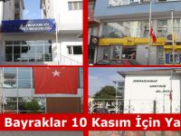 Bafra'da Bayraklar Yarıya İndirildi