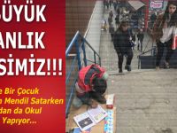 ''HEM MENDİL SATIYORUM, HEM DERS ÇALIŞIYORUM''