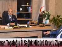 Başkan Osman Topaloğlu İl Sağlık Müdürü Oruç’u Ziyaret Etti.