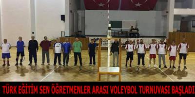 Bafra’da Öğretmenler Voleybol Turnuvası Başladı