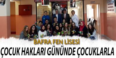 Bafra Fen Lisesi Öğrencilerinden Miniklerle Anlamlı Etkinlik