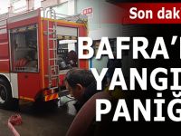 Bafra'da Yangın Paniği