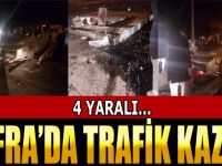 Bafra'da Trafik Kazası; 4 Yaralı