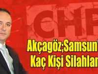 Akçagöz;Samsun'da Kaç Kişi Silahlandı