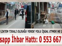 Trafiği Sıkışık Tekel Caddesine Bir Engel Daha