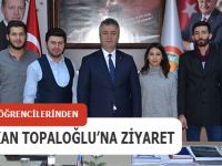 OMÜ ÖĞRENCİLERİNDEN BAŞKAN TOPALOĞLU’NA ZİYARET