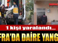 Bafra’da Yangın: 1 Yaralı