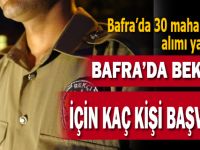 BAFRA’DA BEKÇİLİK İÇİN KAÇ KİŞİ BAŞVURDU