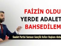 FAİZİN OLDUĞU YERDE ADALETTEN BAHSEDİLEMEZ!