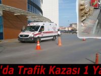 Bafra'da Trafik Kazası 1 Yaralı
