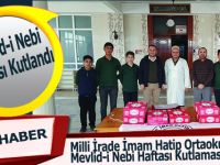 Milli İrade İmam Hatip Ortaokulundan Mevlid-i Nebi Haftası Kutlaması