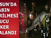 Samsun'da Askeri Araç Devrildi