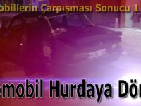 Otomobiller çarpıştı: 1 Yaralı